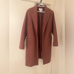 Long warm blazer jacket